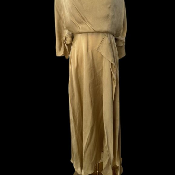 Roksanda Gold Silk Dress - Picture 2 of 5